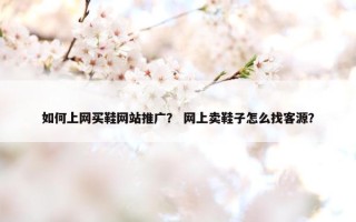 如何上网买鞋网站推广? 网上卖鞋子怎么找客源? 如何上网买鞋网站推广? 网上卖鞋子怎么找客源?