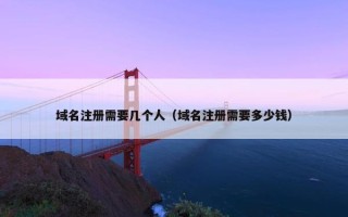 域名注册需要几个人（域名注册需要多少钱）