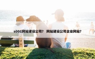 s001网站建设公司？ 网站建设公司企业网站？
