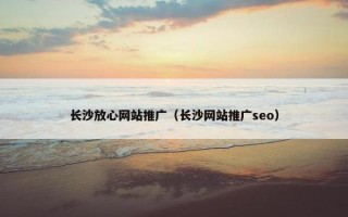 长沙放心网站推广（长沙网站推广seo）