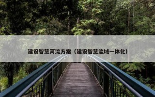 建设智慧河流方案（建设智慧流域一体化）