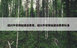 绍兴外贸网站建设费用，绍兴外贸网站建设费用标准