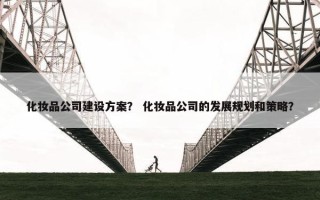 化妆品公司建设方案？ 化妆品公司的发展规划和策略？