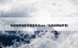 自适应网站技术首选乐云seo（自适应网站开发）