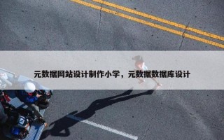 元数据网站设计制作小学，元数据数据库设计