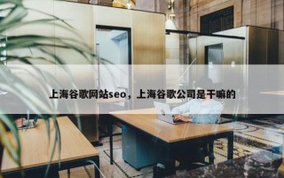 上海谷歌网站seo，上海谷歌公司是干嘛的