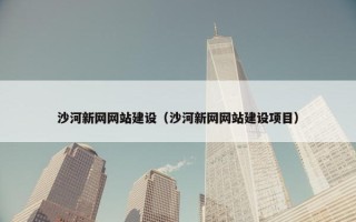 沙河新网网站建设（沙河新网网站建设项目）