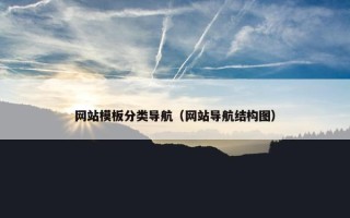 网站模板分类导航（网站导航结构图）