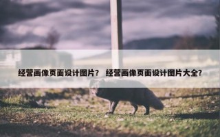 经营画像页面设计图片？ 经营画像页面设计图片大全？