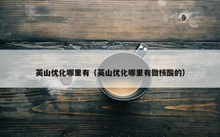 英山优化哪里有（英山优化哪里有做核酸的）