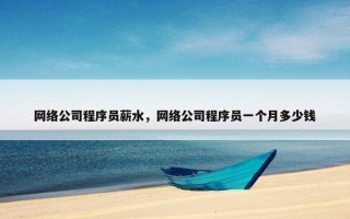 网络公司程序员薪水，网络公司程序员一个月多少钱
