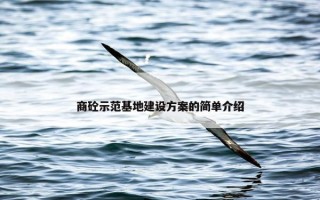 商砼示范基地建设方案的简单介绍