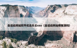 自适应网站软件优选乐云seo（自适应网站模板源码）