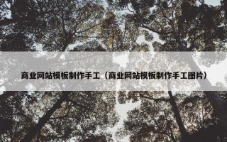 商业网站模板制作手工（商业网站模板制作手工图片）