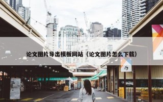 论文图片导出模板网站（论文图片怎么下载）