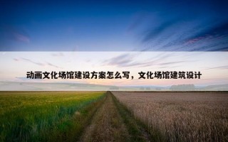 动画文化场馆建设方案怎么写，文化场馆建筑设计