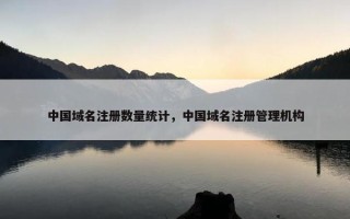中国域名注册数量统计，中国域名注册管理机构