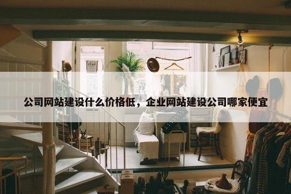 公司网站建设什么价格低，企业网站建设公司哪家便宜-第1张图片-冷动云