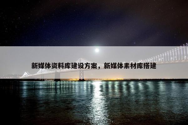 新媒体资料库建设方案，新媒体素材库搭建-第1张图片-冷动云