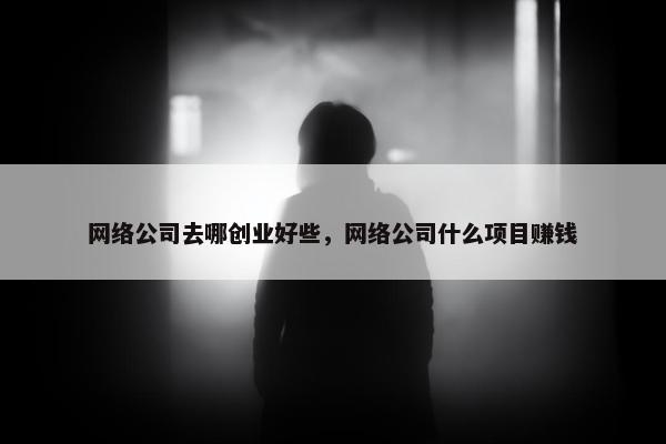 网络公司去哪创业好些，网络公司什么项目赚钱-第1张图片-冷动云