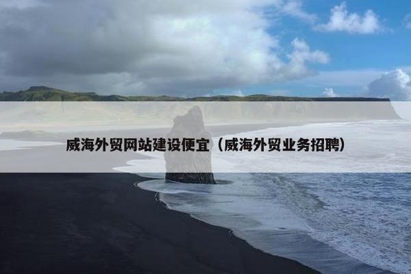 威海外贸网站建设便宜（威海外贸业务招聘）-第1张图片-冷动云
