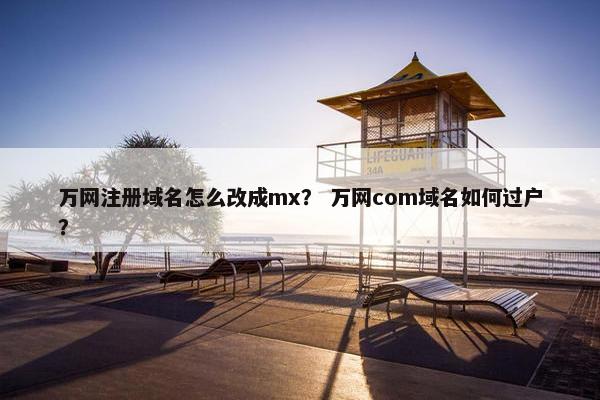 万网注册域名怎么改成mx？ 万网com域名如何过户？-第1张图片-冷动云