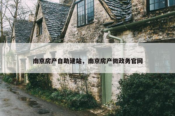 南京房产自助建站，南京房产微政务官网-第1张图片-冷动云