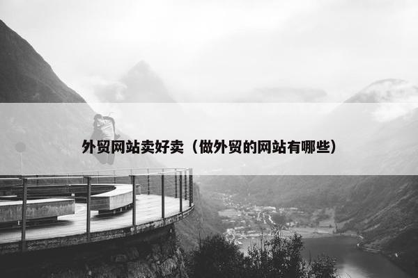 外贸网站卖好卖（做外贸的网站有哪些）-第1张图片-冷动云