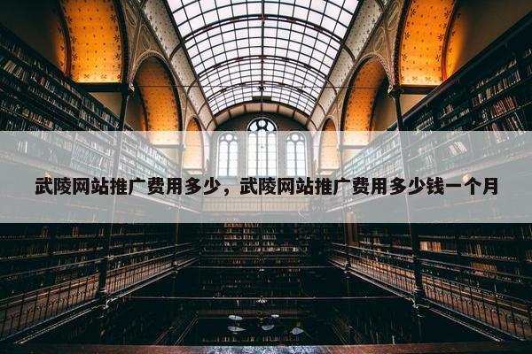 武陵网站推广费用多少，武陵网站推广费用多少钱一个月-第1张图片-冷动云