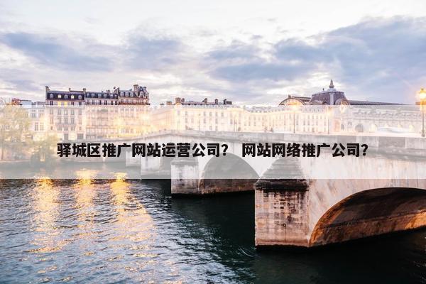 驿城区推广网站运营公司？ 网站网络推广公司？-第1张图片-冷动云