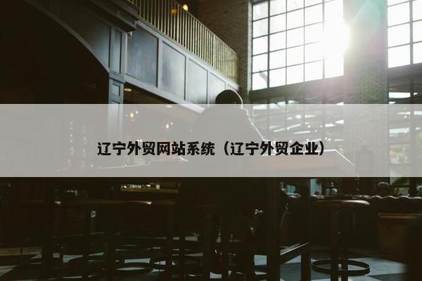 辽宁外贸网站系统（辽宁外贸企业）-第1张图片-冷动云