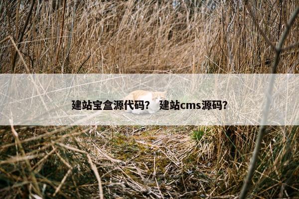 建站宝盒源代码？ 建站cms源码？-第1张图片-冷动云