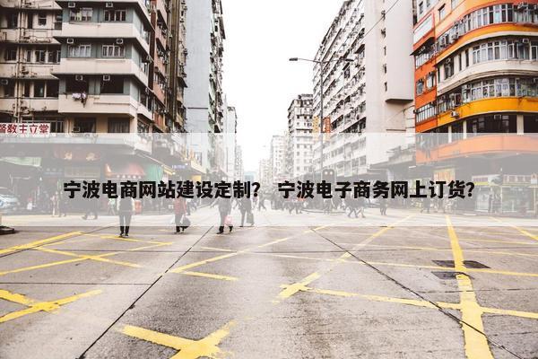 宁波电商网站建设定制？ 宁波电子商务网上订货？-第1张图片-冷动云