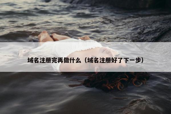 域名注册完再做什么（域名注册好了下一步）-第1张图片-冷动云