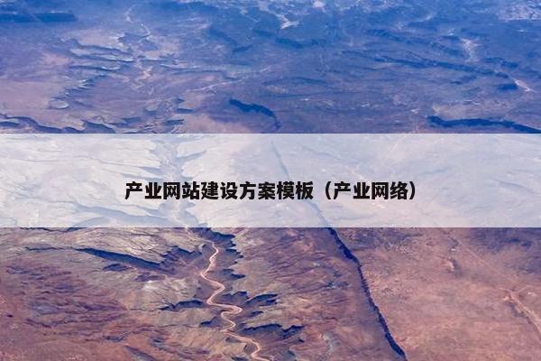 产业网站建设方案模板（产业网络）-第1张图片-冷动云