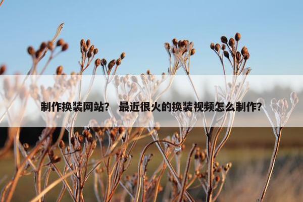 制作换装网站？ 最近很火的换装视频怎么制作？-第1张图片-冷动云