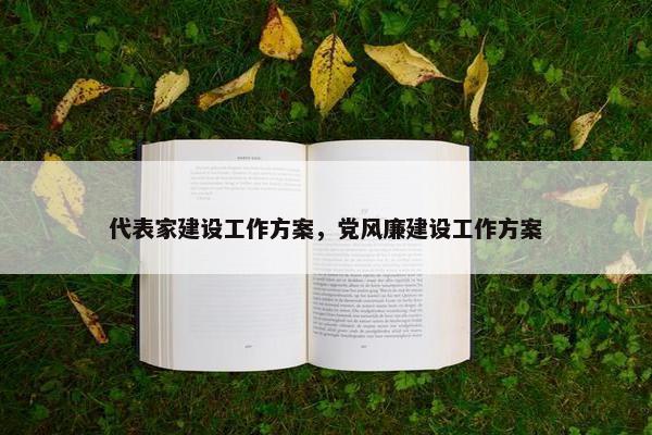代表家建设工作方案，党风廉建设工作方案-第1张图片-冷动云