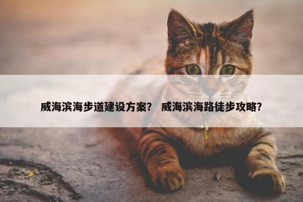 威海滨海步道建设方案？ 威海滨海路徒步攻略？-第1张图片-冷动云