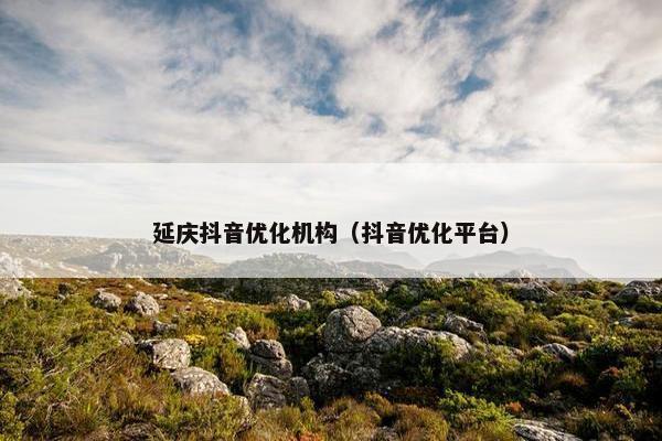 延庆抖音优化机构（抖音优化平台）-第1张图片-冷动云
