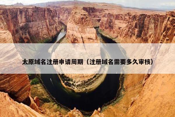 太原域名注册申请周期（注册域名需要多久审核）-第1张图片-冷动云