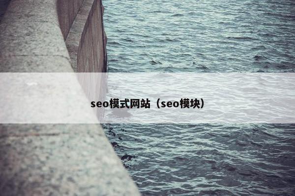 seo模式网站（seo模块）-第1张图片-冷动云