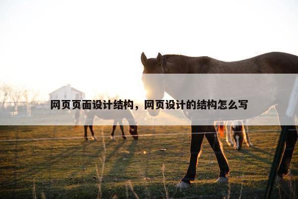 网页页面设计结构，网页设计的结构怎么写-第1张图片-冷动云