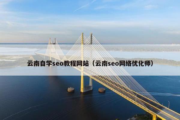 云南自学seo教程网站（云南seo网络优化师）-第1张图片-冷动云