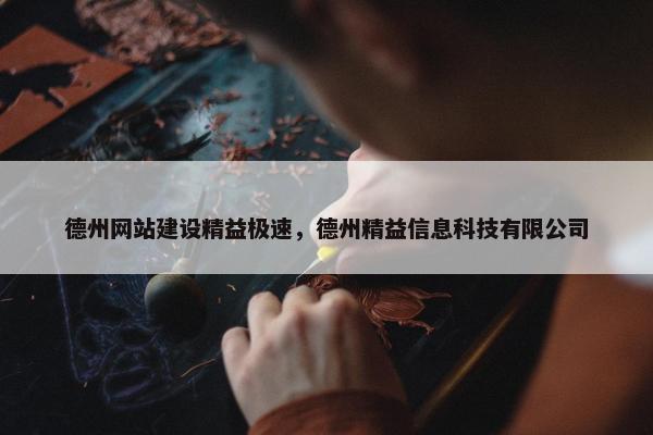 德州网站建设精益极速，德州精益信息科技有限公司-第1张图片-冷动云