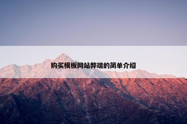 购买模板网站弊端的简单介绍-第1张图片-冷动云