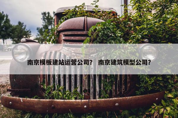 南京模板建站运营公司？ 南京建筑模型公司？-第1张图片-冷动云