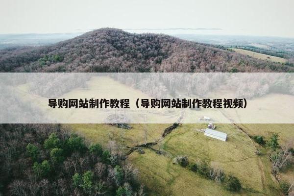 导购网站制作教程（导购网站制作教程视频）-第1张图片-冷动云