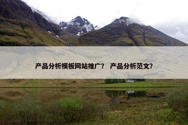 产品分析模板网站推广？ 产品分析范文？-第1张图片-冷动云