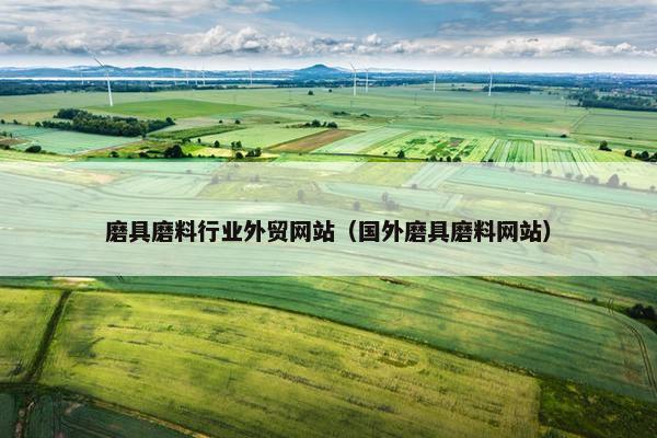 磨具磨料行业外贸网站（国外磨具磨料网站）-第1张图片-冷动云