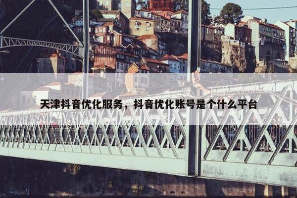 天津抖音优化服务，抖音优化账号是个什么平台-第1张图片-冷动云